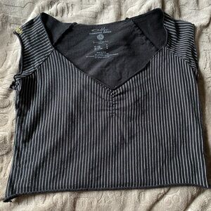 Oakley Black and White Pinstripe Women's t-shirt